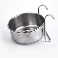 Nerūdijančio plieno pakabinamas maisto ir vandens dubenėlis nuo išsiliejimo mažiems ir vidutinio dydžio šunims ir katėms 10x4.5cm