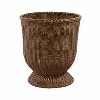 16 colių pintas gėlių vazonas - Tobula dovana draugams. One Size ruda