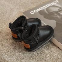 Kids' Winter Cotton Snow Boots: Warm, Versatile Toddler Shoes for Boys & Girls, Trendy & Short, 2026 Collection 20 - Insole 14.0cm