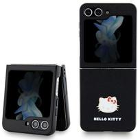 Etui do Samsung Galaxy Z Flip5 Hello Kitty Metal Logo Czarne