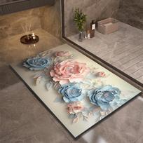 Prabangus vonios kilimėlis Absorbentus Neslystantis Dušo kojų kilimėlis Greitai džiūstantis Tualeto kilimėlis Kilimas Durų kilimėlis Plaunamas 40cm x 60cm