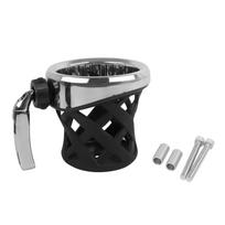 Motorcycle Passenger Water Bottle Holder Drink Cup Bracket For Honda Goldwing GL 1800 GL1800 2001-2023 Extended Water Cup Holder Short Chrome
