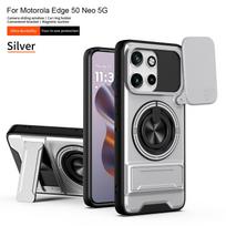 For Motorola Edge 50 Neo Case Moto edge 50 Neo Cover Magsafe Magnetic Fold Holder Military Armor Camera Protection Cover Motorola Edge 50 Neo
