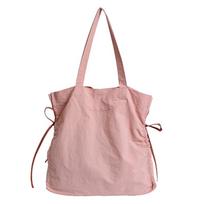 Women's new trendy tote bag shoulder bag large capacity handbag fashiable and versatile solid color commuting bag (30cm<Max Length<50cm) rožinė