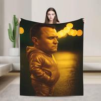 Charlie Kirk Red Tung Funny Brainrot Meme Soft Blanket Camping Plush Throw Blanket Couch Chair Flannel Bedspread Sofa Bed Cover 130x150cm