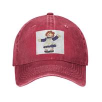 Raggedy ann and raggedy andy Washed Denim Cap Casual Baseball Caps Adjustable Hat Summer Unisex Baseball Hats One Size