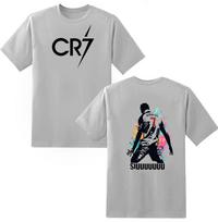Cristiano Ronaldo Manchester United Vintage Photo Collage Graphic T-Shirt, Unisex Oversized 90s Hip-Hop Streetwear, Football Fan Gift S įvairiaspalvis