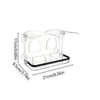 Window Bird Feeder With Strong Suction Cups Clear Acrylic Window Mounted Bird Feeder For Small Parakeet Cockatiel Conure Parrot
