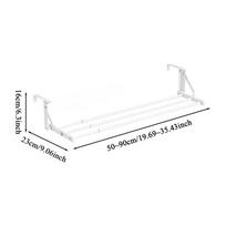 Wall-Mounted Radiator Rack Pull-Out Clothes Drying Shelves & Rods Space-Saving for Winter Garments Heavy-Duty balta