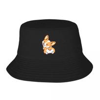New Cute corgi butt Bucket Hat Hat Beach black Hood Rugby Unisexs Hat Womens