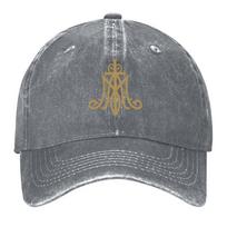 New Virgin Mary Monogram Ave Maria Baseball Cap party Hat Rugby fishing caps Unisex golf hat genuine Unisexs Caps Womens