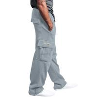 Men's Relaxed Fit Cargo Sweatpants with Multiple Pockets, Comfortable and Stylish for Casual Wear, Red XXXXXL