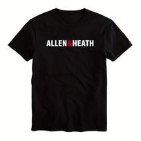 Allen Heath Logotipo Marškinėliai Vyrams Moterims Juodi Su Baltu Raudonu Prekės Ženklo Spaudiniu Švelnūs Apvaliu Kaklu Laisvalaikio Marškinėliai Muzikos Producero Dovana S įvairiaspalvis
