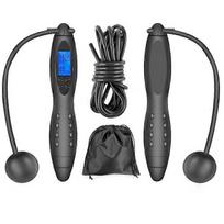XIANRENGE Cordless Jump Rope, Digital Adjustable Skipping Rope, Calorie Counter Jump Ropes, LCD Screen Showing, Contains Storage Bag, for Adult, Women