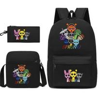 Digital Printing Fashion Children'S Pencil Case Messenger Bag Three-Piece Set, Primary And Secondary School School Bag Three piece set
