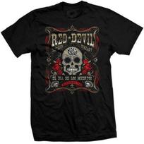 NEW Red Devil DIA DE LOS MUERTOS BLACK Tee Shirt SMALL-5XLARGE #MPT-3130-BLK S įvairiaspalvis