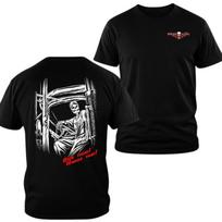 Diesel Life T-shirt, 2 Sides Print Truck Driver Skeleton Hauler Graphic Tee S įvairiaspalvis