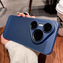 Case For Huawei Pura 90 Pro Max 80 70 Summer Cooling Mesh Case Breathable Ultra Thin Shockproof Phone Cover Huawei pura 90 pro tamsiai mėlyna spalva