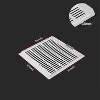 300x400mm Ventilation Grille Anti-moisture Buildup Anti-corrosion Stylish Design Versatile Use Effortless Cleaning