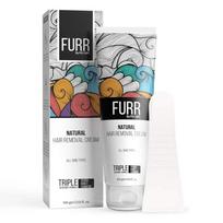 FURR Natural Hair Removal Cream -100gm/Vitamin E Turmeric, Honey, Jojoba Oil