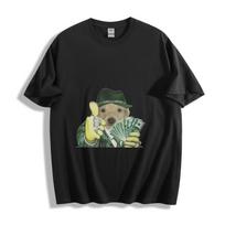 Boss Dog Cash T-Shirt Mens Womens Tees Top - Gangster Dog Design Unisex Tee S