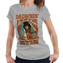 Stevie Nicks marškinėliai Drownin' In The Sea Of Love Pusiau prigludę moteriški Vintažiniai Retro M