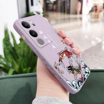 Good Luck Carp Phone Case For VIVO V50 V40 V30 V29 V29E V27 V27E V25 V25E V23 V23E V21 V20 Y20 Y12 Y21 Y22 Y50 Y35 Y76 Pro 4G 5G V40(V40 Pro) šviesiai violetinė spalva