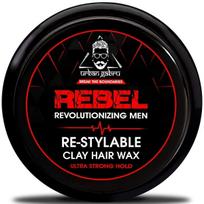 UrbanGabru Rebel Clay Wax 85g | Strong Hold Matte Keratin Safe Styling