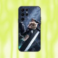 Final Fantasy VII Cloud Strife Phone Case For Samsung S 25,24,23,22,30,21,10,9,Ultra,Plus,Lite,FE,4,5G Black Soft Case Samsung S20fe