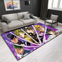 Warm Blood Caricature JoJo’s Bizarre Adventure Plush Carpet Non-slip   Rectangular  Yoga Mat for Children's Room 40cm x 60cm