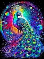5D Pilnos deimantinės tapybos Naujienos Atvyko Drakono Povas Paveikslas Pasidaryk pats Mozaika Kryželiu Siuvinėjimas Gyvūnas Povas Siuvinėjimas2024 Full Round 20x30CM