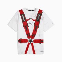PUMA x A$AP Rocky Logotipo Saugos Diržo Dizaino Laisvalaikio Marškinėliai trumpomis rankovėmis Vyriški Viršutiniai Drabužiai Balti 631040-05 XS