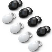 8/10Pieces Race Bib Clips for Runners Marathons Bib Fastening Magnets Easy to Use Running Number Buckles in White Black