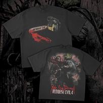 Resident Evil 4- Saw Printed Short Sleeve, Men's and Women's Summer Cotton Comfortable Loose Fashion Roundneck Top T-shirt 4XL