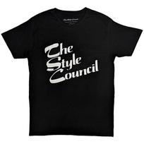 The Style Council Unisex marškinėliai Vyriški Moteriški Marškinėliai Viršus: Sluoksniuotas logotipas L white