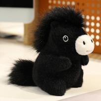 White Pony Plush Keychain With Pp Cotton Filling For Kids Backpack Decoration juoda