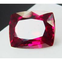 13 Carat Natural Red Ruby Cushion Shape CERTIFIED Loose Gemstone 14 mm approx raudona