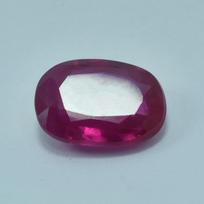 5.00 Carat Red Ruby CERTIFIED Natural Oval Shape Loose Gemstone 11.9 mm Approx raudona