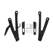 Motorcycle Rear Footrest For Honda CBR600RR CBR 600 RR 2007-2025 Passenger Foot Pegs matinė juoda spalva
