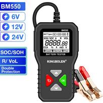 KINGBOLEN BM550, BM550 PLUS Car Battery Tester 6V 12V 24V Battery System Detect Auto Battery Analyzer Car Battery Tool SOC SOH BM550