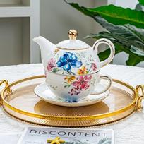 Ceramic Teapot Mother Child Pot Coffee Cup Water Cup Kettle Filter Pot Coffee Pots Tea Maker Flower Tea Pot Water Bottles 401-500ml