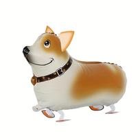 1pc Cartoon Walking Dog Balloon Cute Corgi Coffee Dog Foil Balloon Children's Birthday Party Decoration Festival Photo Props other