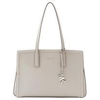 MICHAEL KORS Laila Letter Charm Tote Bag Tote Bag Shopping Bag Cowhide Shoulder Bag Medium Women's Quarry Lime pilka spalva