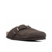 Birkenstock Boston Shearling Unisex Comfort Round Toe Non Slip Closed Toe Clogs Brown Narrow Fit 1020529 36