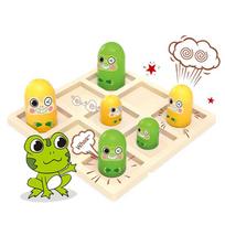 2 Players Tic Tac Toe Board Game Interactive XO Chess Board Toys  Gifts žalia
