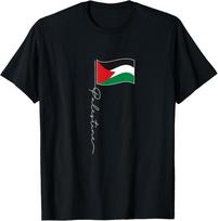 Palestinos Vėliavos Stulpas - Patriotinis Palestiniečių Vėliavos Unisex Marškinėlis S įvairiaspalvis