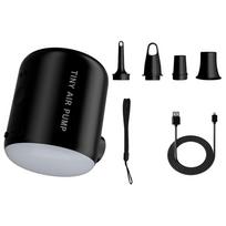 Camping Light Electric Air Pump 4000Pa Mini Inflate Deflate Pump USB Rechargeable Outdoor Inflator Pump for Air Mattresses Beds juoda