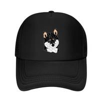 New Black Shiba Inu Stained Glass Baseball Cap luxury Women cap Luxury Brand Beach Bag hiking hat Ladies Unisexs