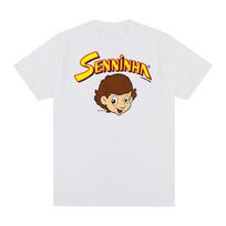 Ayrton Senna Vintage Tshirt Brazilian Senninha 1997 Leisure Party Cotton Unisex T shirt New Tee Tshirt Womens Tops S