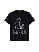 Adorable Grandma Bear Design for Mother'S Day And Christmas. Cozy Graphic Tee Suitable for All Seasons, Perfect for Daily Outdoor Activities. Similar S įvairiaspalvis